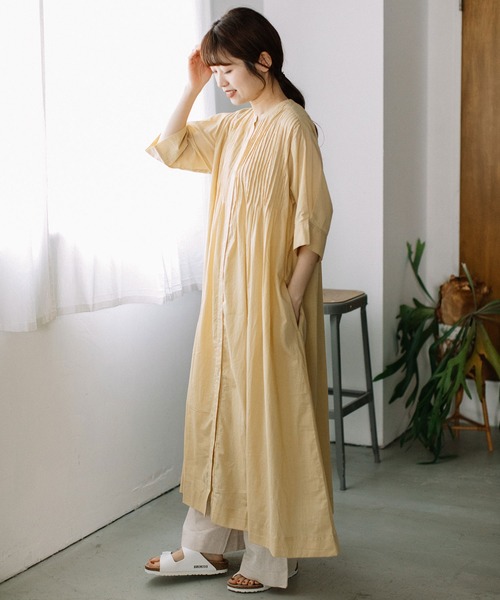 POU DOU DOU（プードゥドゥ） ワンピース ピンタック使いワンピース