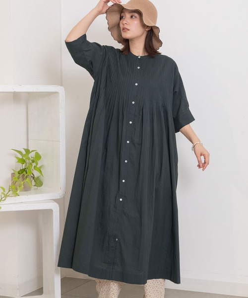 POU DOU DOU（プードゥドゥ） ワンピース ピンタック使いワンピース