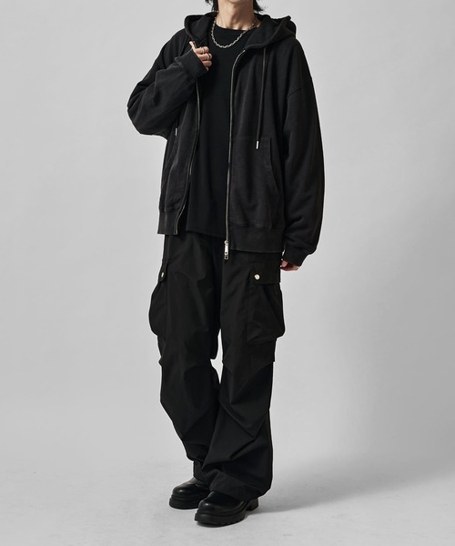 Neucon ダブルポケットカーゴパンツ ブラック Lui's（ルイス） カーゴパンツ 「Neucon/ニューコン」ダブルポケット