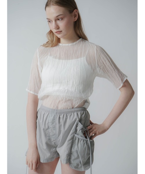 tシャツ WASHER SHEER TOPS レディース
