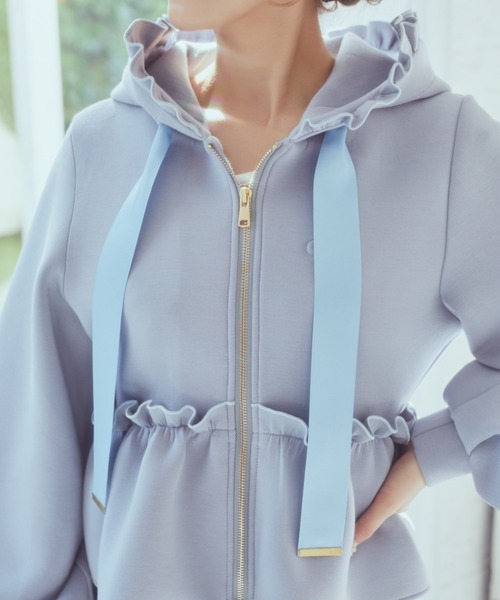 riri 新品タグ付 Areeam アリーム ペプラム フリルパーカー riri様専用 新品タグ付 Areeam アリーム ペプラム フリル