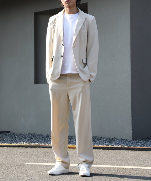 クリームWWS×ASAHI×EDIFICE　スーツセットアップ2着おまとめ Cloudstyle セレモニースーツ セットアップ 「Cloudstyle」上下洗える