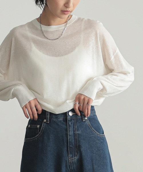for/c（フォーシー） ニット セーター 「新色追加」ゆるシアーニット