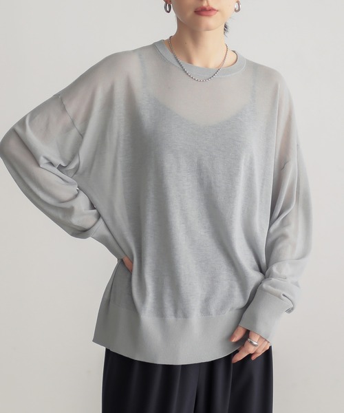for/c（フォーシー） ニット セーター 「新色追加」ゆるシアーニット