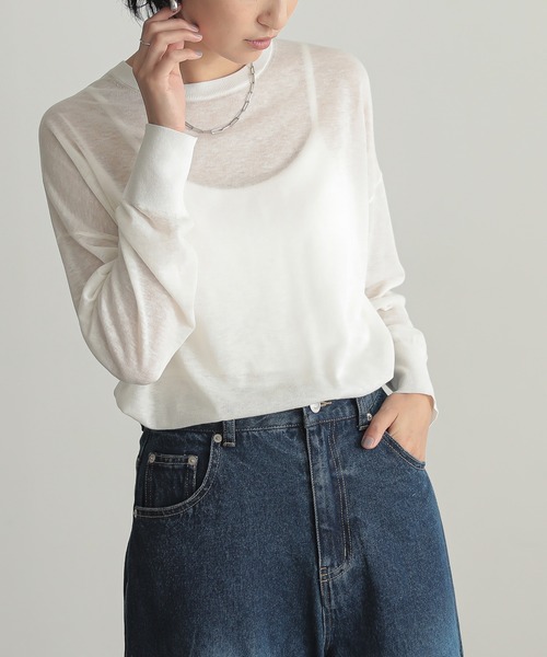 for/c（フォーシー） ニット セーター 「新色追加」ゆるシアーニット