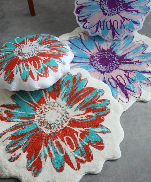 クッション クッションカバー HOOK -original- ポップマーガレット