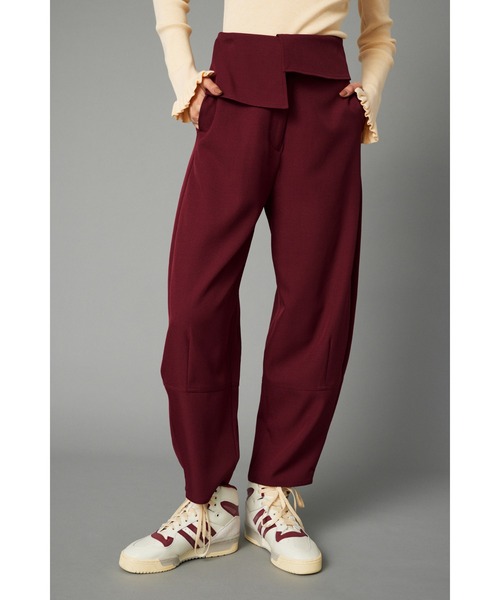HeRIN.CYE スラックス パンツ Cocoon peplum pants コクーンペプラム