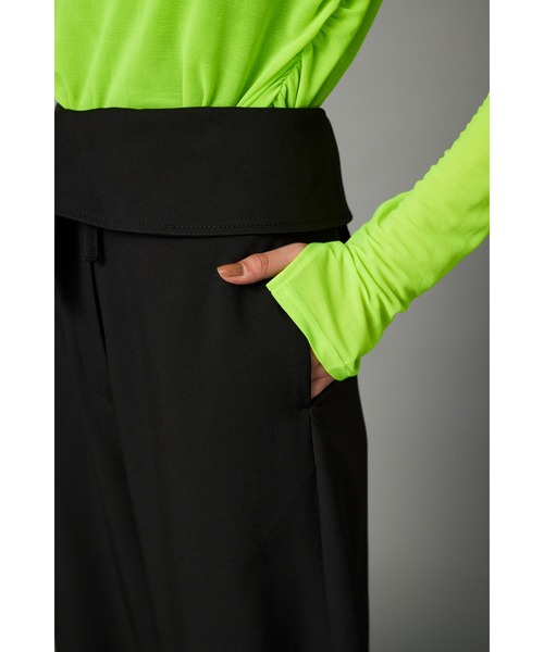 HeRIN.CYE スラックス パンツ Cocoon peplum pants コクーンペプラム