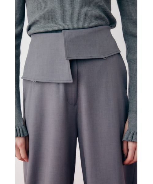 HeRIN.CYE スラックス パンツ Cocoon peplum pants コクーン