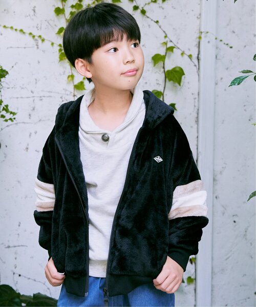 専用⭐️【新品　タグ】トッカ　ジャケット　ブルゾン　パーカー　150 ikka（イッカ） ブルゾン アウター ファーフリース袖切り替えパーカー