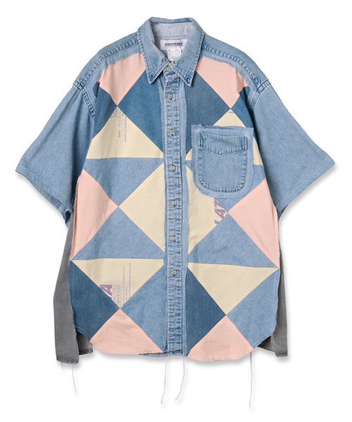 DISCOVERED シャツ Eco Bag Patch Denim Shirts メンズ