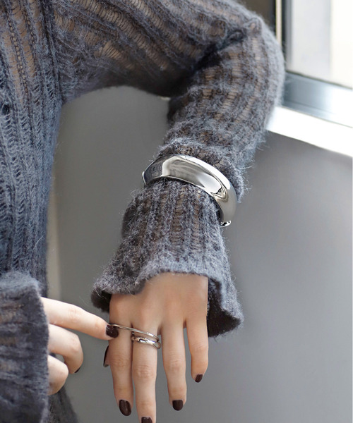 4℃（ヨンドシー） バングル 「Noble of Water」シルバー バングル