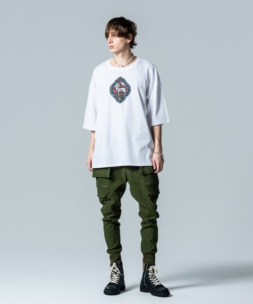 ステンドグラス　バングル　glamb glamb tシャツ Stained Glass Skull T-Shirt / ステンドグラス