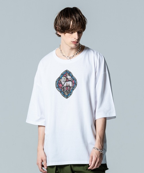 ステンドグラス　バングル　glamb glamb tシャツ Stained Glass T-Shirt / ステンドグラスTシャツ