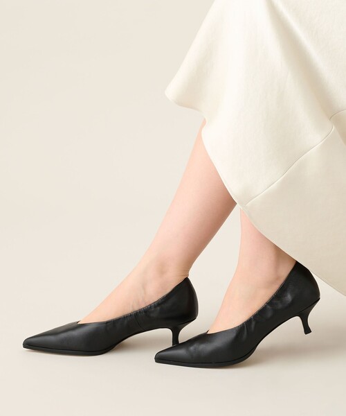 ODETTE E ODILE パンプス ポインテッドシャーリング パンプス45