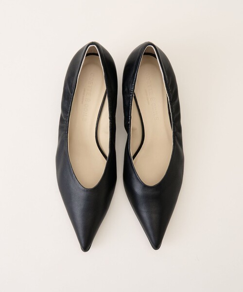 ODETTE E ODILE パンプス ポインテッドシャーリング パンプス45