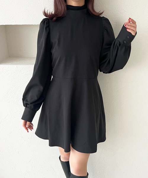 apres jour ワンピース リボン付きミニワンピース「ZOZOTOWN限定