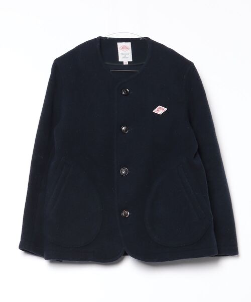 DANTON ノーカラージャケット 38 ネイビー Danton 「DANTON」 ノーカラージャケット 38 ネイビー
