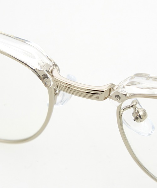 伊達メガネ メガネ 眼鏡 an meets zakka レトロブローメガネ