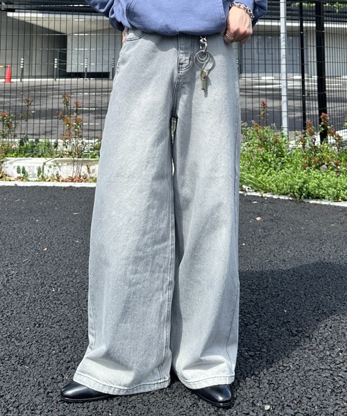 ADAMASTE ジーンズ 12oz semi flare denim pants - 12オンス