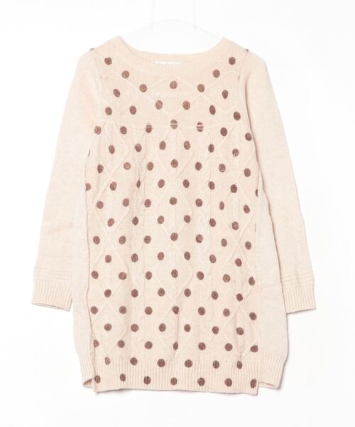 スーパーハッカ　ワンピース　ベージュ SUPER HAKKA（スーパーハッカ） ニットワンピース - ベージュ