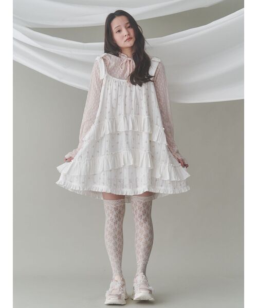 【19時まで即日発送】merry jenny floralフレアミニワンピース merry jenny ワンピース floralフレアミニワンピース : ZOZOTOWN
