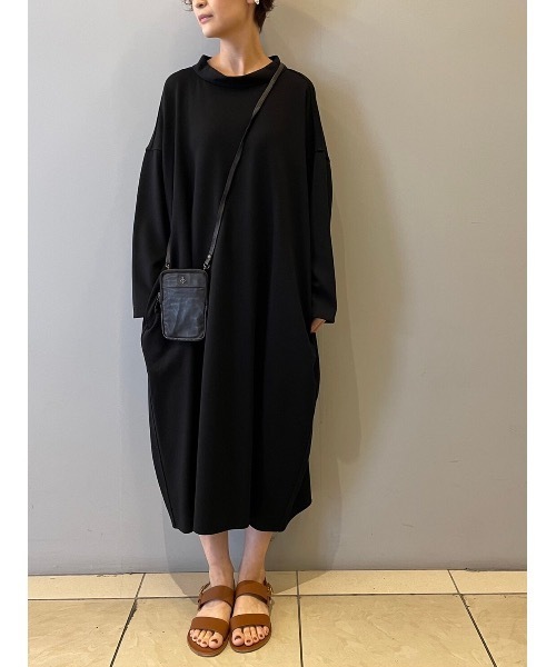 BEARDSLEY 「BEARDSLEY」 長袖ワンピース 1 ブラック レディース 