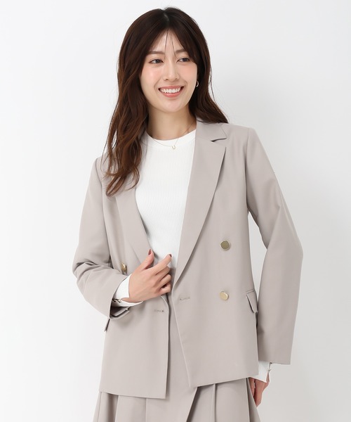 【極美品✨】 パパス テーラードジャケット サマー ピンクベージュ コットン M yskma603912_2.jpg