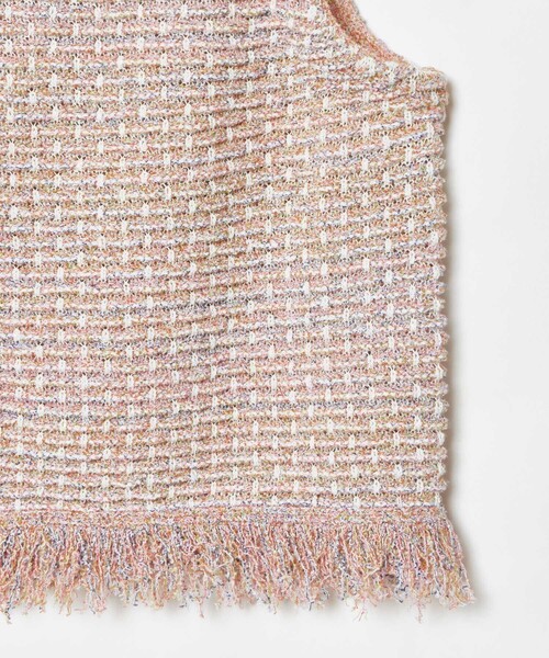 allureville（アルアバイル） ニット セーター ミックスツイードジレ