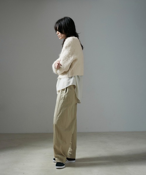 「SALON adam et rope'」 長袖ニット FREE チャコールグレー レディース_画像3