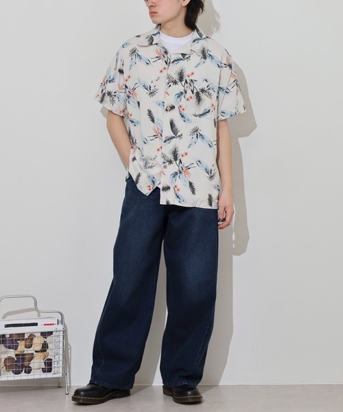 アロハ商品です sanko bazaar｜ROUGH TRADEレーヨンアロハシャツ(MENS)(WOMENS