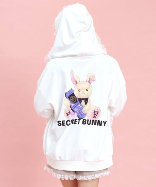 Secret Honey（シークレットハニー） パーカー レースアップポケット