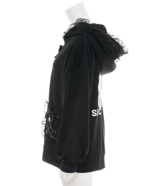 Secret Honey（シークレットハニー） パーカー レースアップポケット