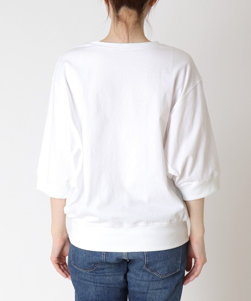 tシャツ ドルマン切り替えカットソー レディース Jines tシャツ ドルマン切り替えカットソー レディース