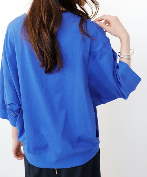 tシャツ ドルマン切り替えカットソー レディース Jines tシャツ ドルマン切り替えカットソー レディース