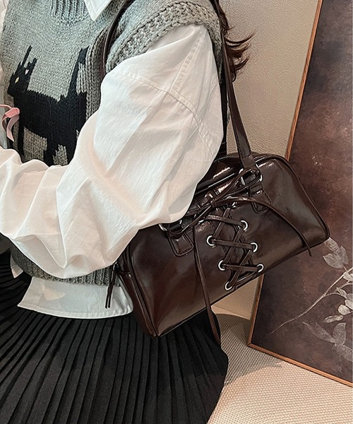 LA VORAGINE（ラ ヴォラジネ） ショルダーバッグ バッグ 紐リボン