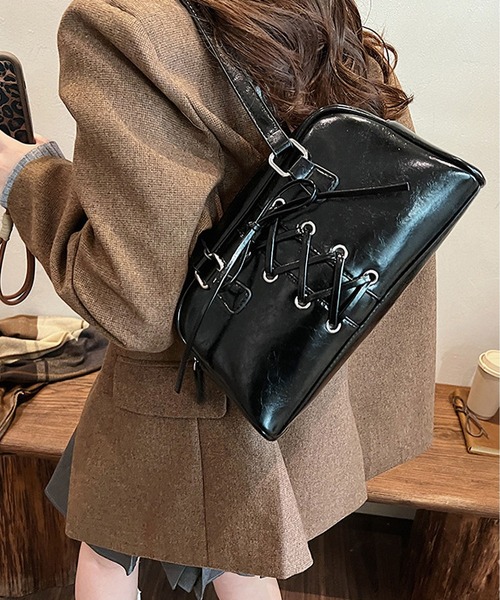 LA VORAGINE（ラ ヴォラジネ） ショルダーバッグ バッグ 紐リボン