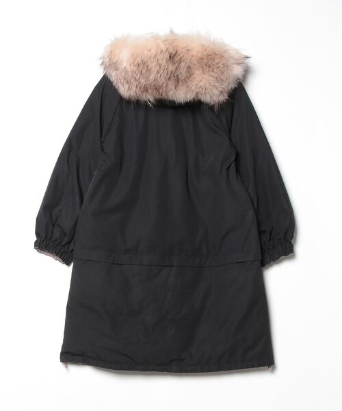 美品✨ GRACE CONTINENTAL 切り替えダウンコート レッキス 黒 フードファーロングダウン / GRACE CONTINENTAL | ファッション通販