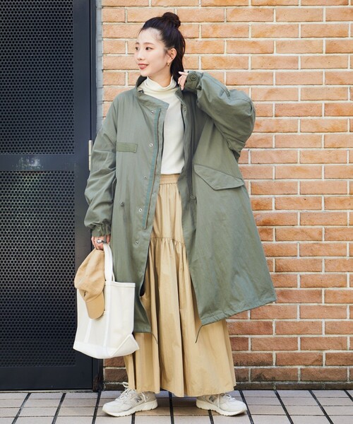 ほぼ未使用✨️21AW　セオリーリュクス　モッズコート　ゆったり　カーキ　38 ほぼ未使用✨️21AW セオリーリュクス モッズコート ゆったり カーキ 38