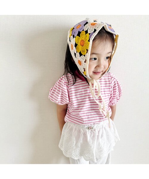 tシャツ 「WEB限定/ジュニア対応」パフスリーブ半袖Tシャツ キッズ 子供服 女の子 | BREEZE | 09