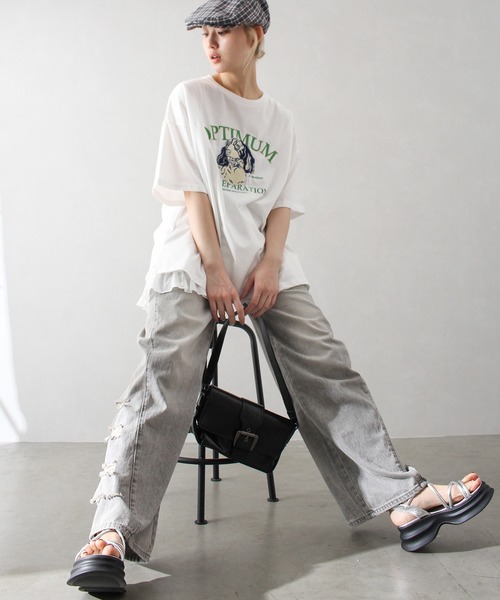 SpRay tシャツ ダックスフンドサガラ Tシャツ レディース
