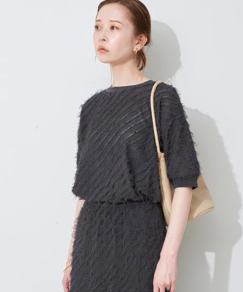 SLOBE IENA｜フリンジニットプルオーバー | Rakuten Fashion