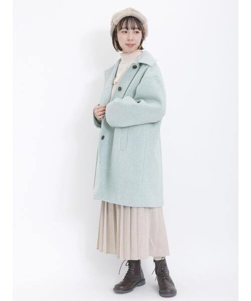 Samansa Mos2（サマンサモスモス） ステンカラーコート F ミント