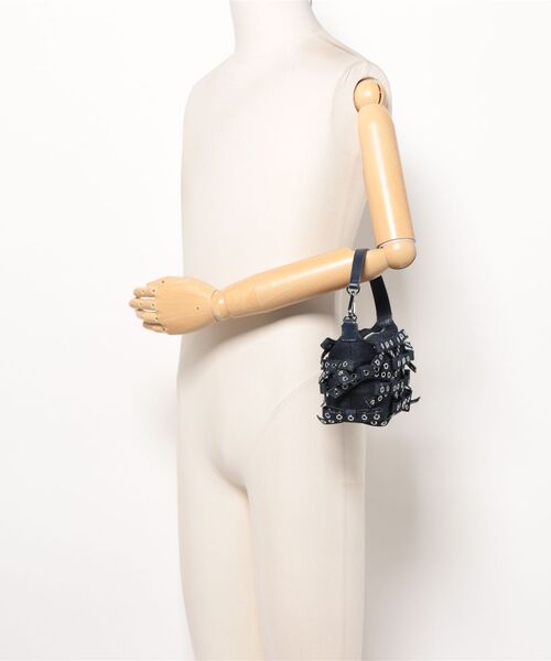 GANNI（ガニー） ハンドバッグ BUTTERFLY SMALL POUCH BOW EYELET