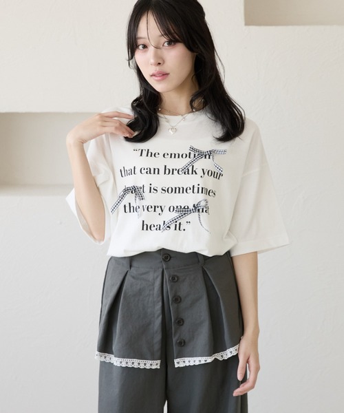 TMNetwork　CAROL　Tシャツ黒＆白セット【Lサイズ】 kutir（クティール） tシャツ 半袖 アソートリボンロゴTシャツ