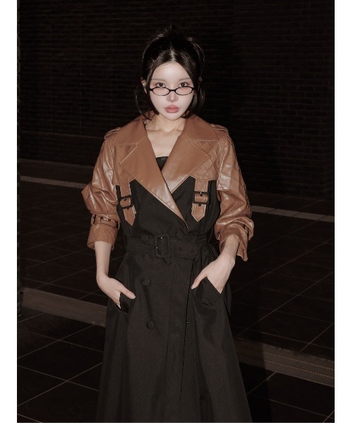 Darich 「Darich」 トレンチコート FREE ピンク レディース : ZOZOTOWN