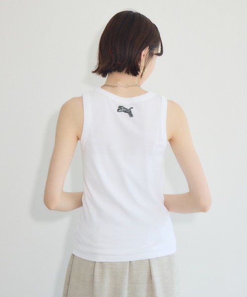 タンクトップ ノースリーブ TRANOI.　TORAリブタンク レディース Paradise Picnic タンクトップ ノースリーブ TRANOI. TORA
