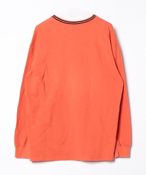 「Champion」 長袖Tシャツ X-LARGE オレンジ メンズ