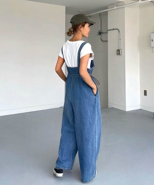 CHERI since1985 サロペット オーバーオール フロントジップ