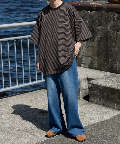 「Perushu」 半袖Tシャツ MEDIUM ブラウン メンズ